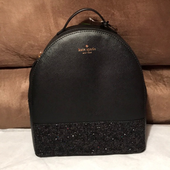 kate spade backpack glitter